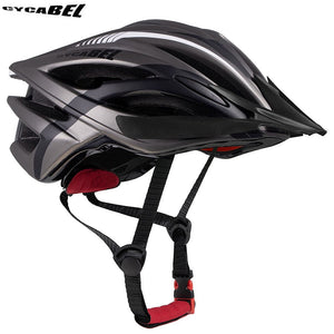 Casque de vélo moulé & ultraléger 250g "Cycabel - V114" - V114 Titanium Black / L56-62CM | Planète Rando