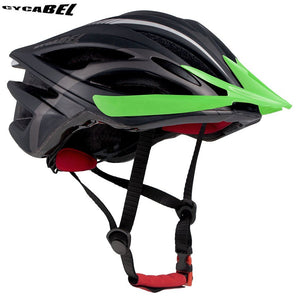 Casque de vélo moulé & ultraléger 250g "Cycabel - V114" - V114 Black Orange / L56-62CM | Planète Rando