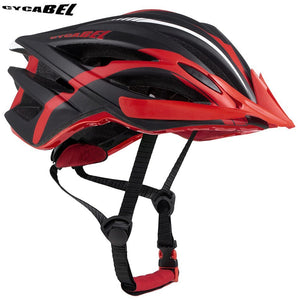 Casque de vélo moulé & ultraléger 250g "Cycabel - V114" - V114 Red / L56-62CM | Planète Rando