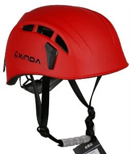 Casque d'escalade, équipement de sauvetage spéléologie en montagne "Xinda - XD-Q9650" - Rouge | Planète Rando