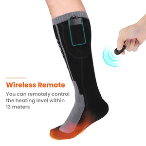 Chaussettes chauffantes électriques avec télécommande et batterie rechargeable "Kemi moto - Smart control" - | Planète Rando