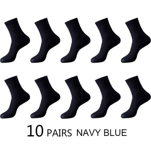 Chaussettes en fibre de bambou / lot de 10 pairs pour homme "ZTOET - Bamboo" - 10 bleu navy | Planète Rando