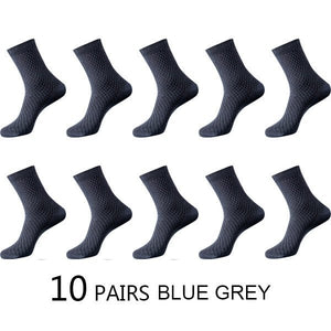 Chaussettes en fibre de bambou / lot de 10 pairs pour homme "ZTOET - Bamboo" - 10 gris fonc | Planète Rando