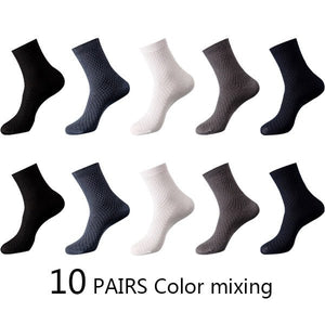 Chaussettes en fibre de bambou / lot de 10 pairs pour homme "ZTOET - Bamboo" - 10 multicouleur | Planète Rando