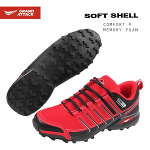 Chaussures de course / randonnée antidérapantes, résistantes à l'eau "Grand Attack - Softshell 30597" - | Planète Rando