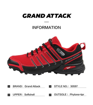 Chaussures de course / randonnée antidérapantes, résistantes à l'eau "Grand Attack - Softshell 30597" - | Planète Rando