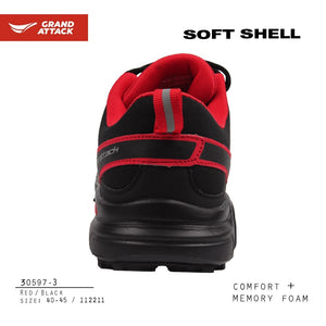 Chaussures de course / randonnée antidérapantes, résistantes à l'eau "Grand Attack - Softshell 30597" - | Planète Rando