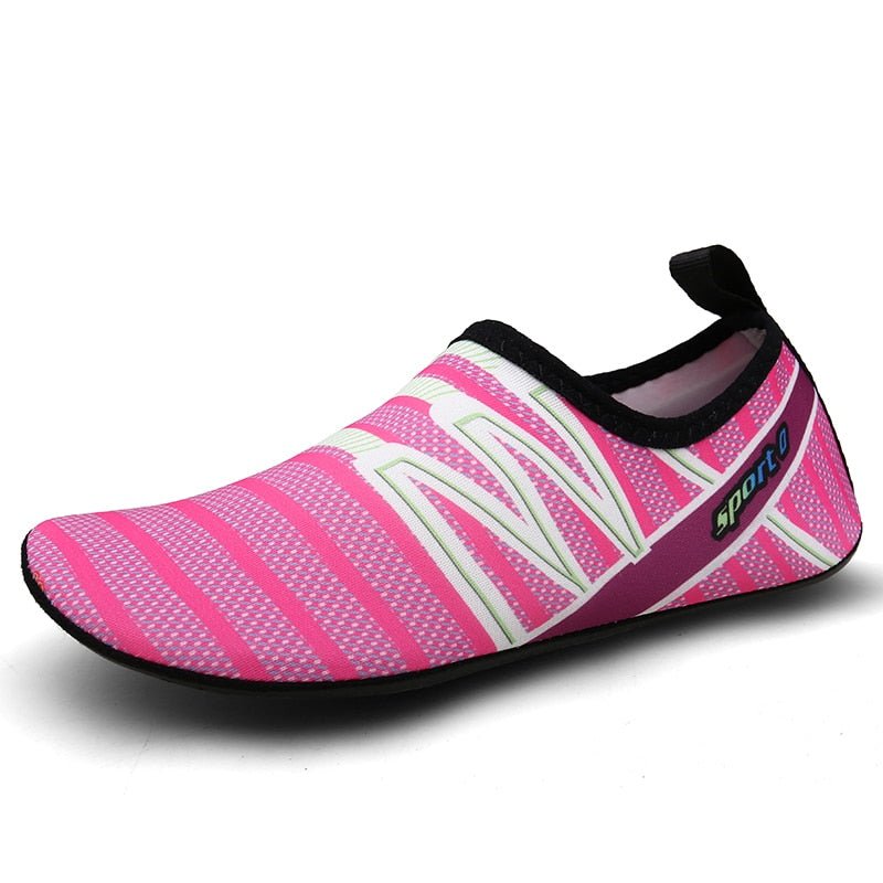 Chaussures d'eau plates à séchage rapide pour la plage et la natation "Maijon - Sport series" - Rose / 35 | Planète Rando