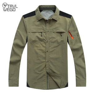 Chemise à manches longues respirante & anti-uv pour homme "TRVLWEGO - AD043" - | Planète Rando
