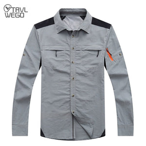 Chemise à manches longues respirante & anti-uv pour homme "TRVLWEGO - AD043" - | Planète Rando