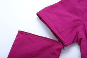 Chemise de randonnée 2 en 1 avec manches longues amovible pour femme "MountainSkin - RW092" - | Planète Rando