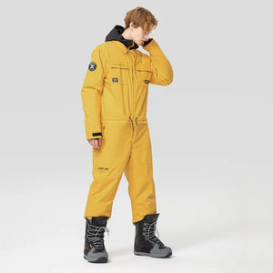 Combinaison de ski imperméable pour hommes et femme "Copozz - Jump suit" - Jaune / XS | Planète Rando
