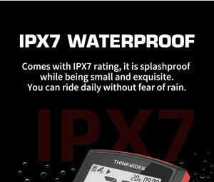 Compteur de vitesse & de puissance GPS / BEIDOU sans-fil BLE 5.0 ANT+ 68g "ThinkRider - BC108" - | Planète Rando