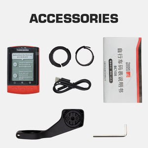 Compteur de vitesse & de puissance GPS / BEIDOU sans-fil BLE 5.0 ANT+ 68g "ThinkRider - BC108" - | Planète Rando