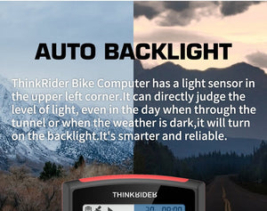 Compteur de vitesse & de puissance GPS / BEIDOU sans-fil BLE 5.0 ANT+ 68g "ThinkRider - BC108" - | Planète Rando