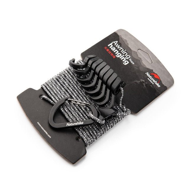 Corde à linge polyvalente & réglable pour camping / bivouac 4.3m "Naturehike - NH19PJ040" - Default Title | Planète Rando