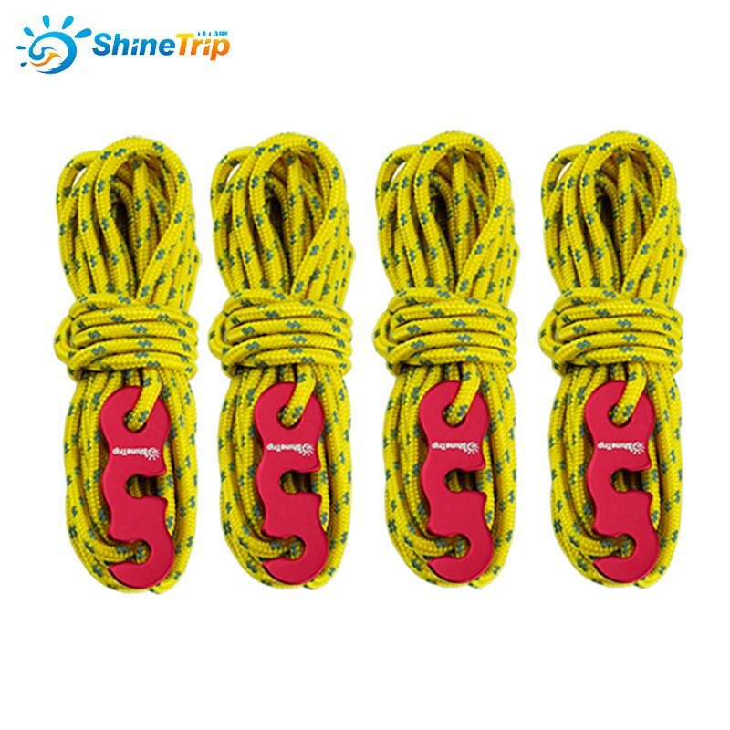 Corde à vent réfléchissante 4x4m 3mm "HONEVER - ShineTrip" - | Planète Rando