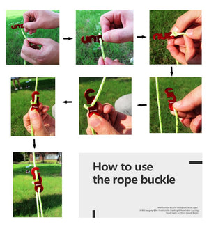 Corde à vent réfléchissante 4x4m 3mm "HONEVER - ShineTrip" - | Planète Rando