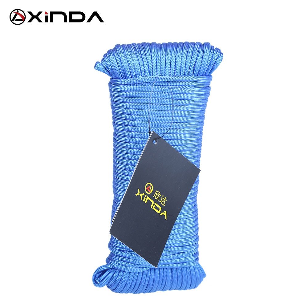 Corde de sécurité 31 mètres / corde d'alpinisme 292kg "XINDA - 9 BRINS" - Bleu / 50m | Planète Rando