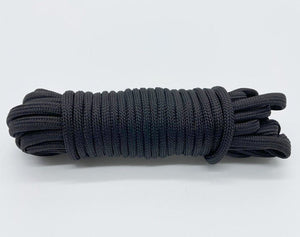 Cordon de parachute 550 à 7 brins 4mm "Loogu – Paracorde bushcraft" - Noir / 5M | Planète Rando