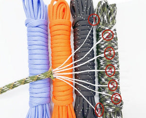 Cordon de parachute 550 à 7 brins 4mm "Loogu – Paracorde bushcraft" - | Planète Rando