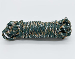 Cordon de parachute 550 à 7 brins 4mm "Loogu – Paracorde bushcraft" - Vert - khaki / 5M | Planète Rando