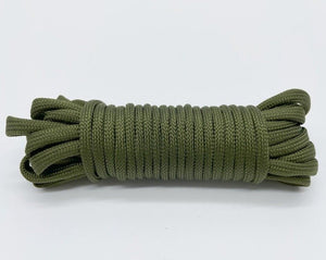Cordon de parachute 550 à 7 brins 4mm "Loogu – Paracorde bushcraft" - Vert foncé / 5M | Planète Rando