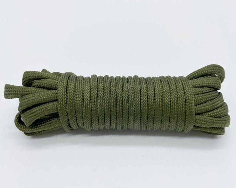 Cordon de parachute 550 à 7 brins 4mm "Loogu – Paracorde bushcraft" - Vert foncé / 5M | Planète Rando