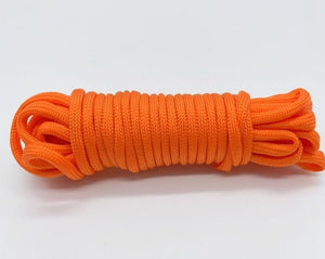 Cordon de parachute 550 à 7 brins 4mm "Loogu – Paracorde bushcraft" - Orange / 5M | Planète Rando