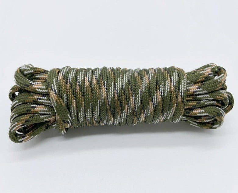 Cordon de parachute 550 à 7 brins 4mm "Loogu – Paracorde bushcraft" - Camouflage / 5M | Planète Rando
