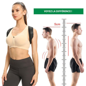 Correcteur de posture ajustable pour le dos, les épaules et la colonne vertébrale "Sposafe - Activ'sport" - | Planète Rando