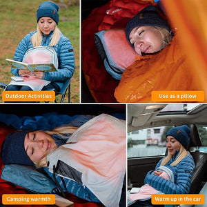 Couverture chauffante électrique / oreiller portable alimenté par USB 230g "Flextailgear – HB" - | Planète Rando