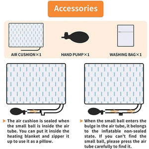 Couverture chauffante électrique / oreiller portable alimenté par USB 230g "Flextailgear – HB" - | Planète Rando