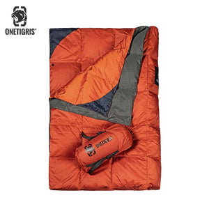 Couverture de camping ultralight en duvet de canard 735g 5 °C "OneTigris - Snap buttons" - | Planète Rando