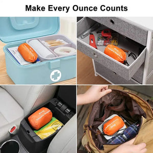 Couverture de survie en Mylar / sac de couche d'urgence imperméable "Bivy bag" - | Planète Rando