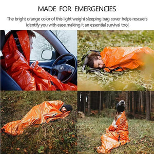 Couverture de survie en Mylar / sac de couche d'urgence imperméable "Bivy bag" - | Planète Rando