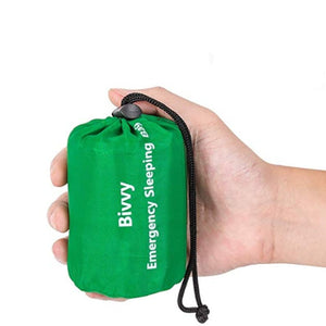 Couverture de survie en Mylar / sac de couche d'urgence imperméable "Bivy bag" - | Planète Rando