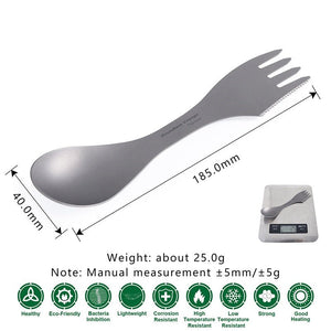 Cutitochette en titane ultralégère 2 en 1 25g "Boundless Voyage - Ti1064T" - | Planète Rando