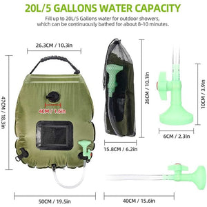 Douche solaire de camping 20L "Gnyll - pocket shower" - | Planète Rando