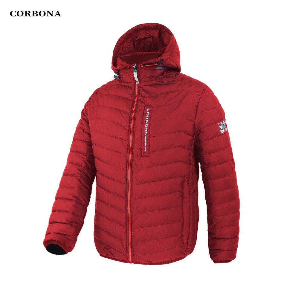 Doudoune d'hiver en coton pour homme 1kg "CORBONA - Special Garments" - Rouge / 48 | Planète Rando