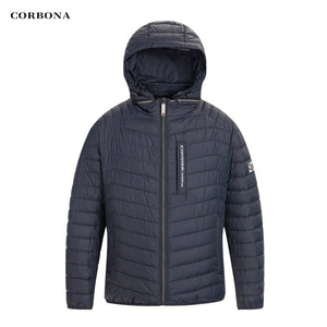 Doudoune d'hiver en coton pour homme 1kg "CORBONA - Special Garments" - Bleu navy / 48 | Planète Rando
