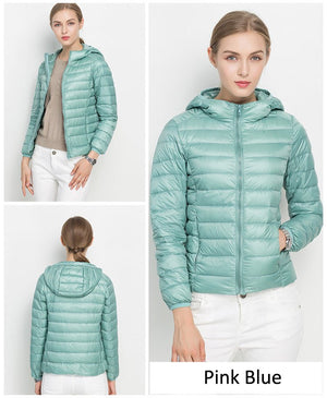 Doudoune ultra-légere à 90% de duvet de canard blanc 300g "Wygidne - lehtia" - | Planète Rando