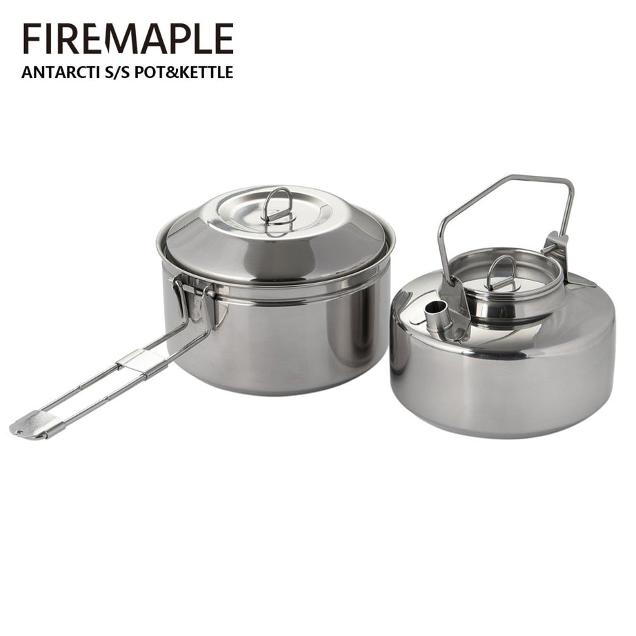 Ensemble bouilloire en acier inoxydable "Fire-maple " Antartci Pot & Kettle" - | Planète Rando