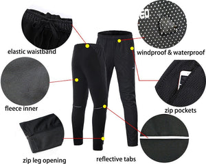 Ensemble hiver de cyclisme veste imperméable et pantalon thermique "ARSUXEO - 20AT" - | Planète Rando