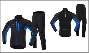 Ensemble hiver de cyclisme veste imperméable et pantalon thermique "ARSUXEO - 20AT" - | Planète Rando