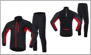 Ensemble hiver de cyclisme veste imperméable et pantalon thermique "ARSUXEO - 20AT" - | Planète Rando