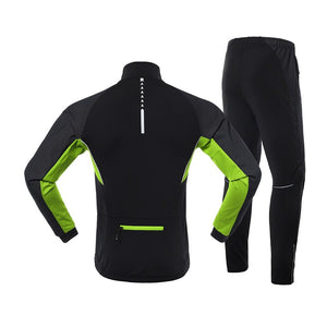 Ensemble hiver de cyclisme veste imperméable et pantalon thermique "ARSUXEO - 20AT" - | Planète Rando