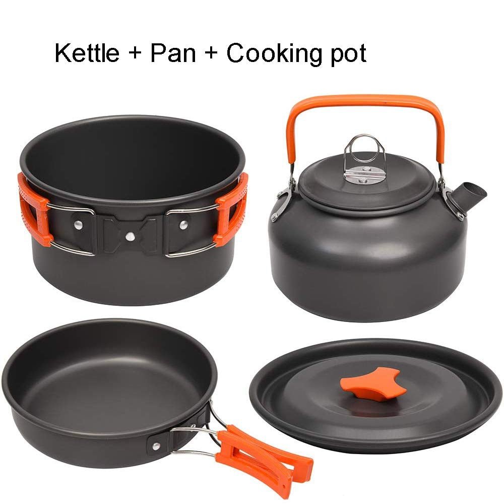 Ensemble kit de cuisine popote camping en aluminium "LISM - Outdoor kit" - Kit 3 pcs | Planète Rando