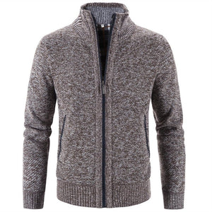 Gilet chaud et ajusté pour Homme "FAVOCENT - Cardigan" - Café / M | Planète Rando