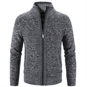 Gilet chaud et ajusté pour Homme "FAVOCENT - Cardigan" - Gris foncé / M | Planète Rando